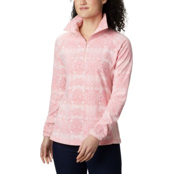 Columbia Arctic Air Printed Half-Zip Fleece, Pullover Rosas Azules Para Mujer | 427369-FRJ